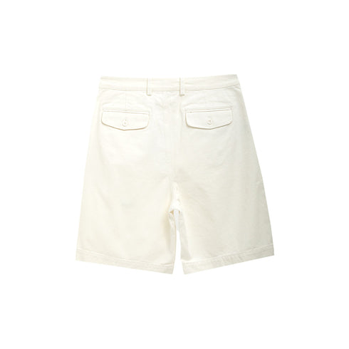 Sunflower Pleated Shorts White 010 4135 Degli Uberti